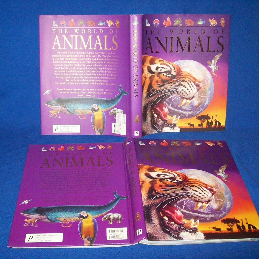 World of Animals (2003, Hardcover) Nature Oversized Book with Lots of Pictures